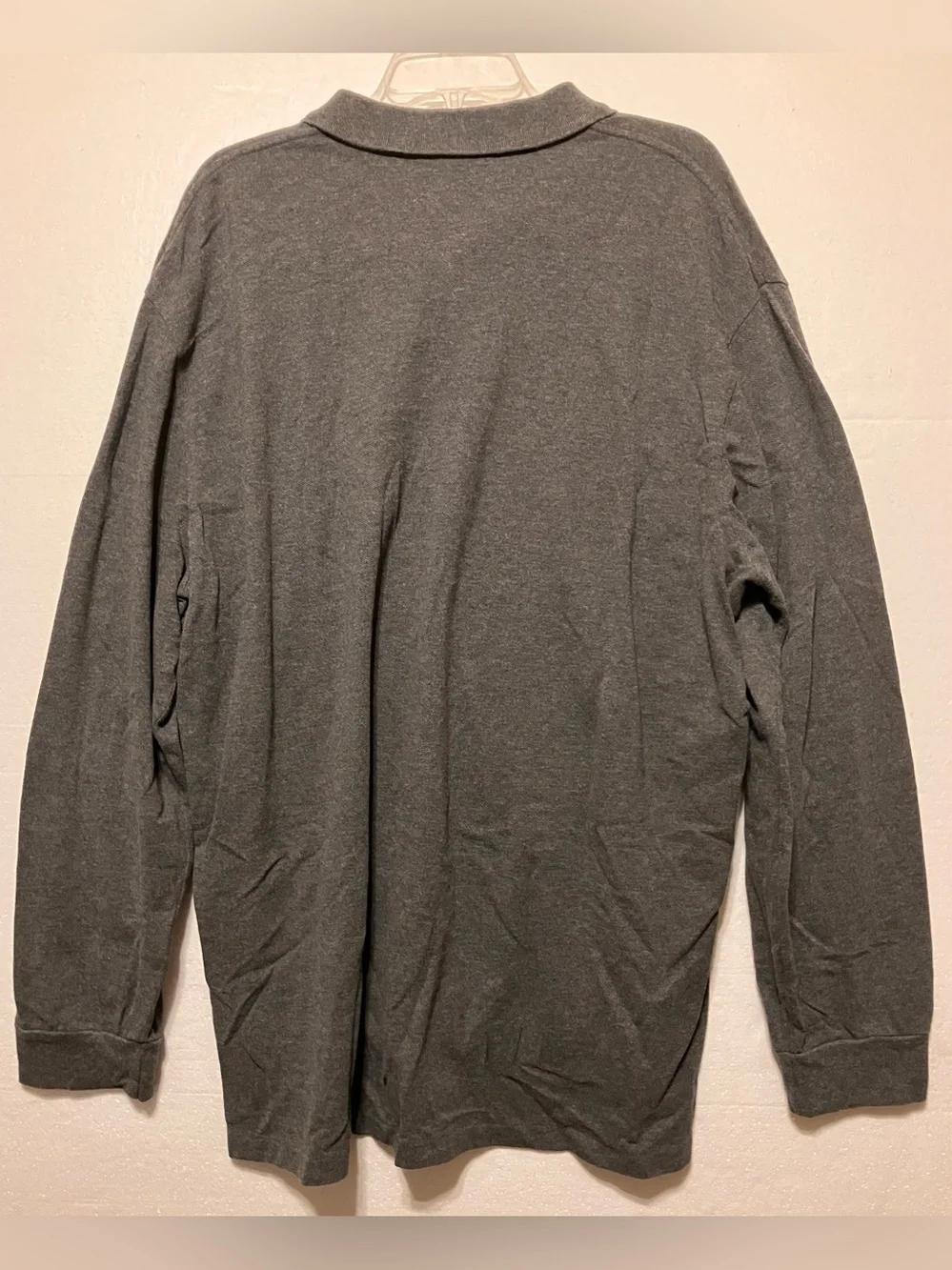 Ralph Lauren XXL Long-Sleeve Gray polo Shirt - Charcoal